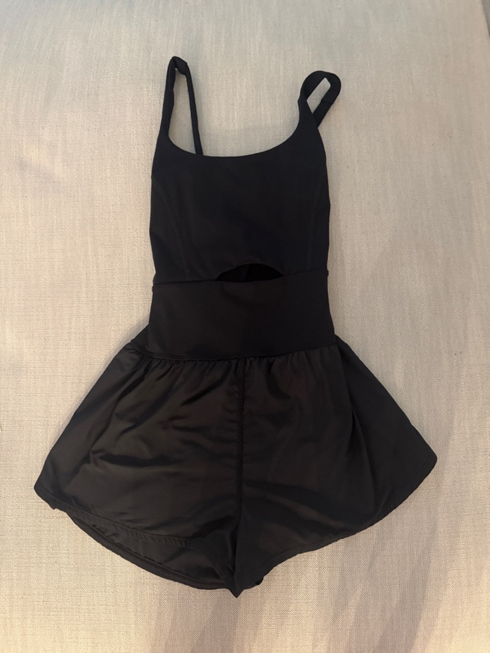 Free People Black Sleeveless Cutout Romper